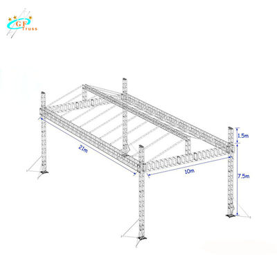 ساحة الأحداث Spigot 8M 520 * 760mm تروس المرحلة الألومنيوم