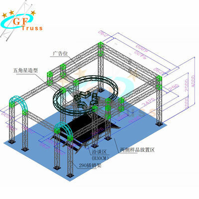 6082 Square Goal Post Truss لمرحلة عروض DJ التجارية