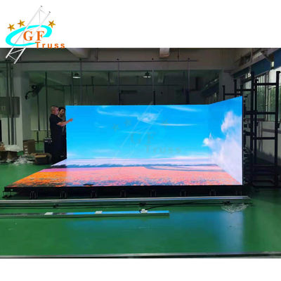 ألومنيوم 6082 حامل حائط أرضي يدعم شاشة LED تروس