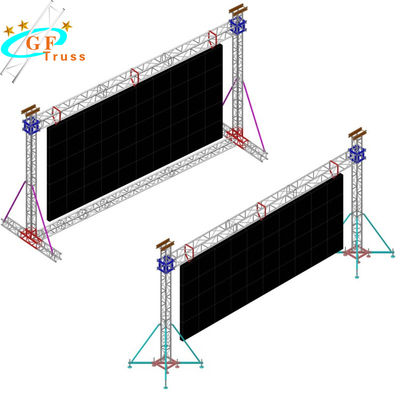معرض شاشة LED تروس الأرضي يدعم هياكل نظام عرض تروس