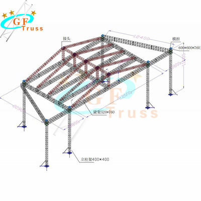 شعبية تصميم الألومنيوم الجمالون سقف في الهواء الطلق مع رسم CAD