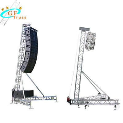 الأنشطة الخارجية 12M الألومنيوم خط صفيف المتحدث تروس 50 * 3 مم الأنبوب الرئيسي