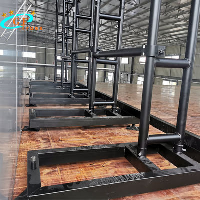 نظام دعم أرضي لجدار الفيديو LED من سبائك الألومنيوم سلم الجمالون المعلق بشاشة عرض LED