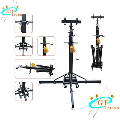 6M Black Alu 6061-T6 Crank Truss Speaker Stand لأداء جيد