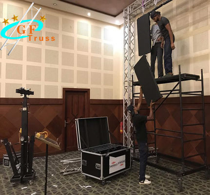 نظام دعم شاشة LED من سبائك الألومنيوم المكدس الأرضي