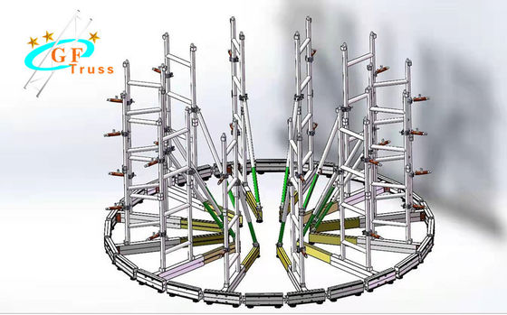 6061 الألومنيوم شاشة LED تروس مجلس الوزراء الحجم 500 * 500 مم 500 مم * 1000 مم