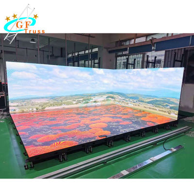 ألومنيوم 6082 حامل حائط أرضي يدعم شاشة LED تروس